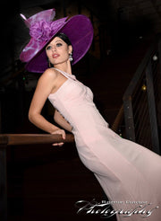 2017 collection! Fashion Hat, Kentucky Derby hat, Royal Ascot hat, Purple hat, Couture hat, Breeders cup hat, Elegant hat