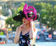 Kentucky Derby Hat. Formal hat. Del Mar , Black hat. Royal Ascot hat. Women Couture hat for weddings, races, church and other ocaasions