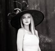 2017 collection.Navy blue  wide brim hat! Fashion Hat, Derby hat, Kentucky Derby hat, Royal Ascot hat, , Couture hat, Breeders cup hat