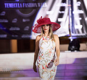 Couture red hat. Kentucky Derby red hat. Red hat. Derby hat. Royal ascot hat. Fashion hat.Designer hat.Dubai . Wedding, races