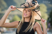 Formal black and peach hat.Kentucky Derby hat. Royal ascot hat. Derby hat. Black hat. Formal hat for races, Royal Ascot, weddings ...