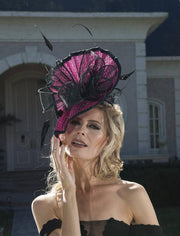 2018 collection. Kentucky Derby Hat. Pink hat. Fascinator. Derby Hat. Designer ht. Royal Ascot hat. Del Mar races. Couture hat