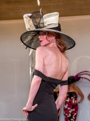 Kentucky Derby  hat. Derby Hat. Del Mar hat.  Formal hat. Black hat for Royal Ascot,  Couture hat, wedding, Ascot