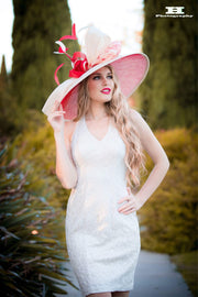 2019 collection . Red hat. Derby hat. Kentucky  derby hat. Dubai hat. Fashion hat. Couture hat. Woman hat. Wedding hat . Royal ascot hat. Iv