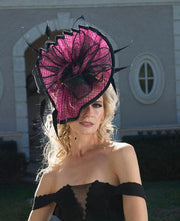 2018 collection. Kentucky Derby Hat. Pink hat. Fascinator. Derby Hat. Designer ht. Royal Ascot hat. Del Mar races. Couture hat