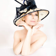 2018 collection. Kentucky derby Hat. Navy hat. Derby hat. Cream hat. Beige hat. Royal Ascot hat. Designer hat. Couture hat. Wedding