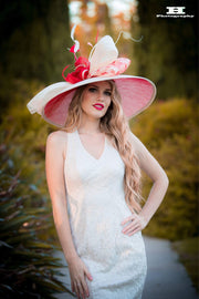 2019 collection . Red hat. Derby hat. Kentucky  derby hat. Dubai hat. Fashion hat. Couture hat. Woman hat. Wedding hat . Royal ascot hat. Iv