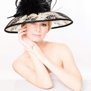 2018 collection. Couture hat. Black hat. Kentucky Derby hat. Royal Ascot hat. Designer hat. Ivory hat. Breeders cup hat. Wedding. Formal hat