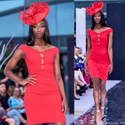 2020.Red fascinator. Kentucky Derby hat. Kentucky Derby fascinators. Red hat. Derby hat. Royal Ascot hat. Breederscup.Wedding. Designer hat.